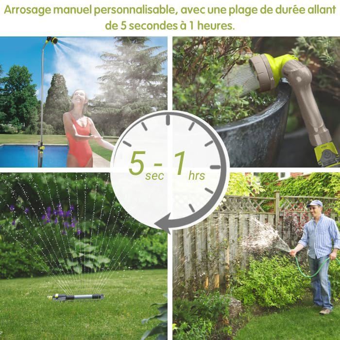 Programmateur temporisateur d'arrosage PNR11 nez de robinet 1 voie - Jardibric