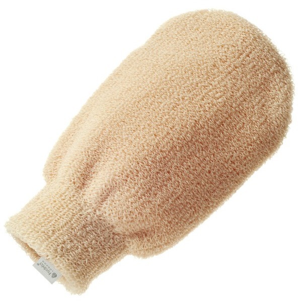 Hydrea London Professional Exfoliating Spa Mitt s tvrdou texturou