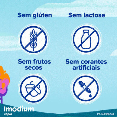 Imodium Snabbbehandling mot diarré 10 tabletter