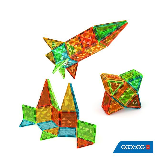 Magnetic Tiles - GEOMAG - Tiles Gems 4101 - 32 pieces - Geometric shapes - Crystal effect