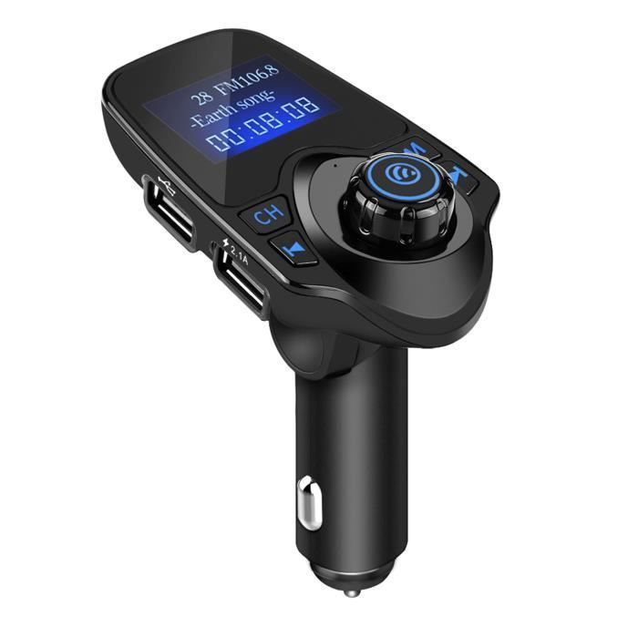 Kit manos libres para coche, reproductor de MP3, transmisor FM, cargador USB, conducción segura
