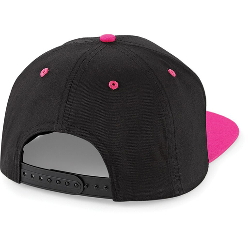 Casquette à pression Beechfield avec visière, 2 couleurs, 5 panneaux