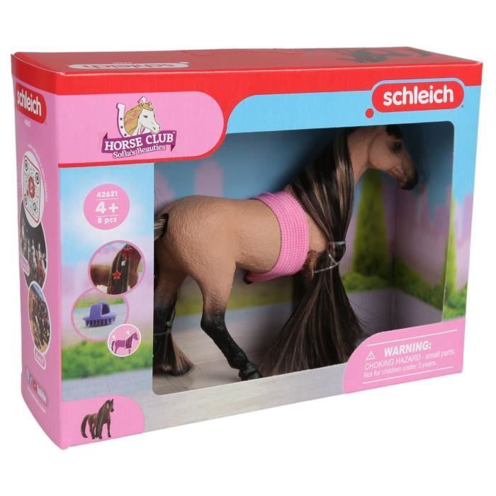 Toy - SCHLEICH - Handsome Akhal-Teke stallion to groom - Child - Indoor