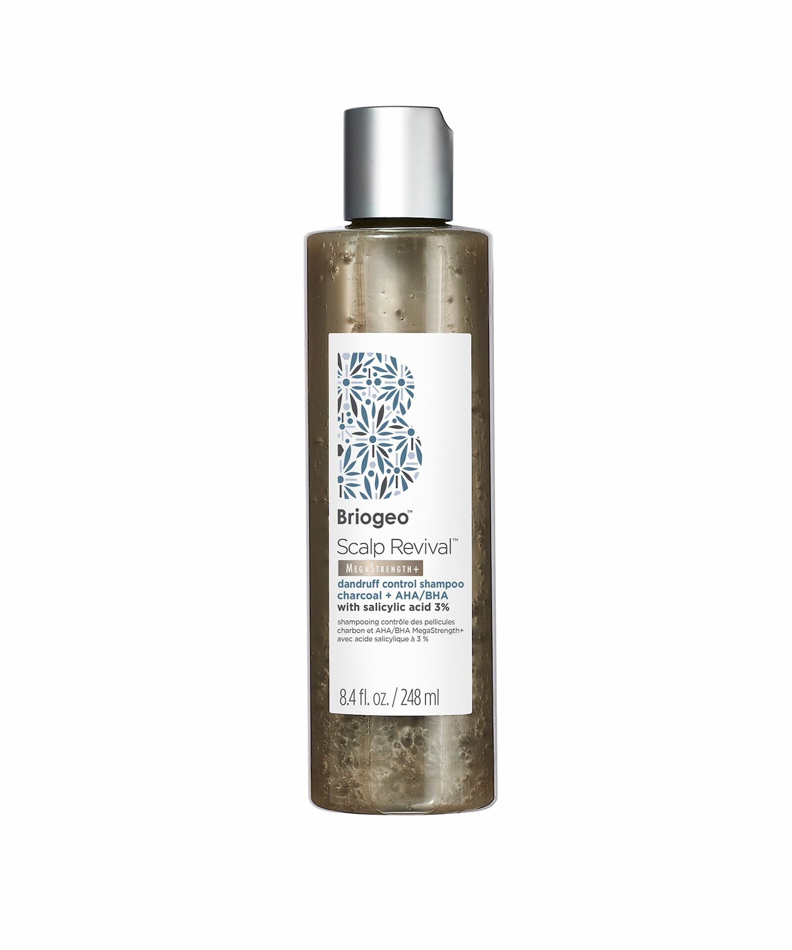 Šampon za regeneraciju vlasišta MegaStrength + ublažavanje peruti s aktivnim ugljenom + AHA/BHA 248 ml - Briogeo