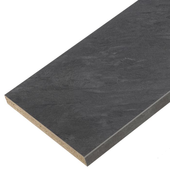 Dark slate CPL laminate worktop 2770 x 640 x 38 mm - PEFC 75% - Essential FORESTEA range. Dimensions: 2750 mm x 640 mm