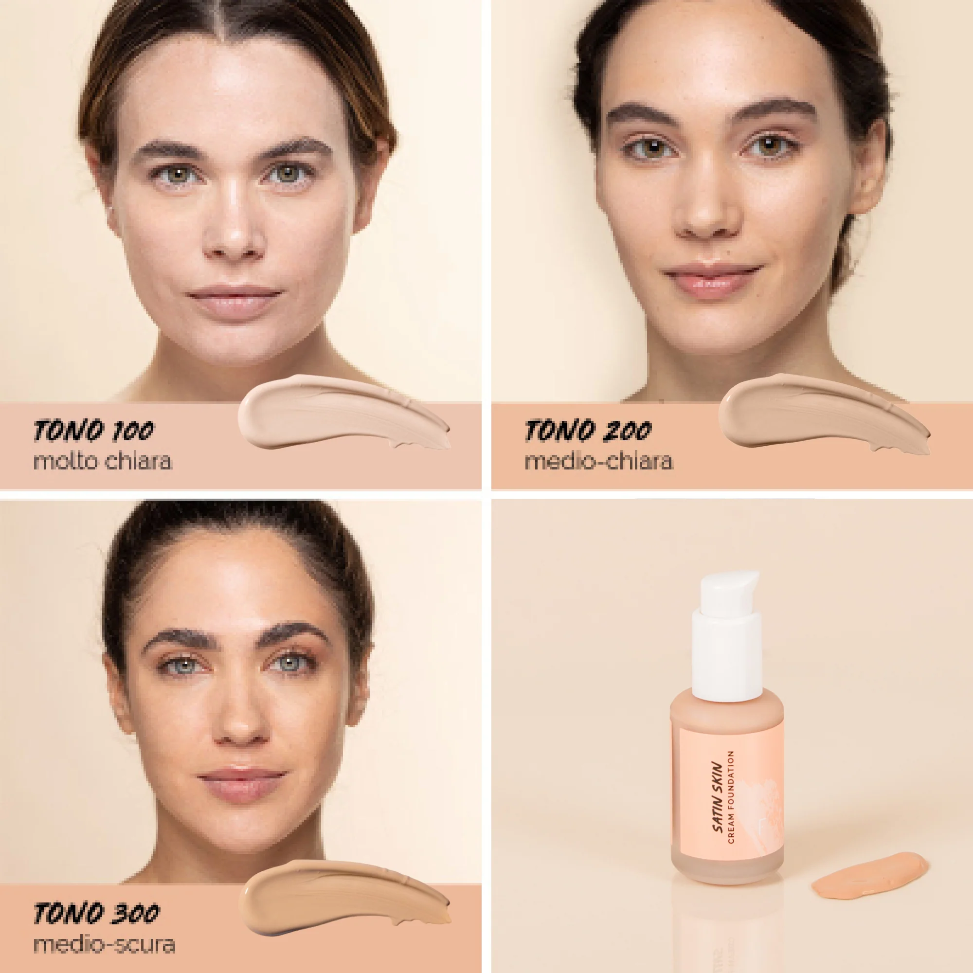 Incarnato Satin Skin Cream Foundation - Fondotinta crema