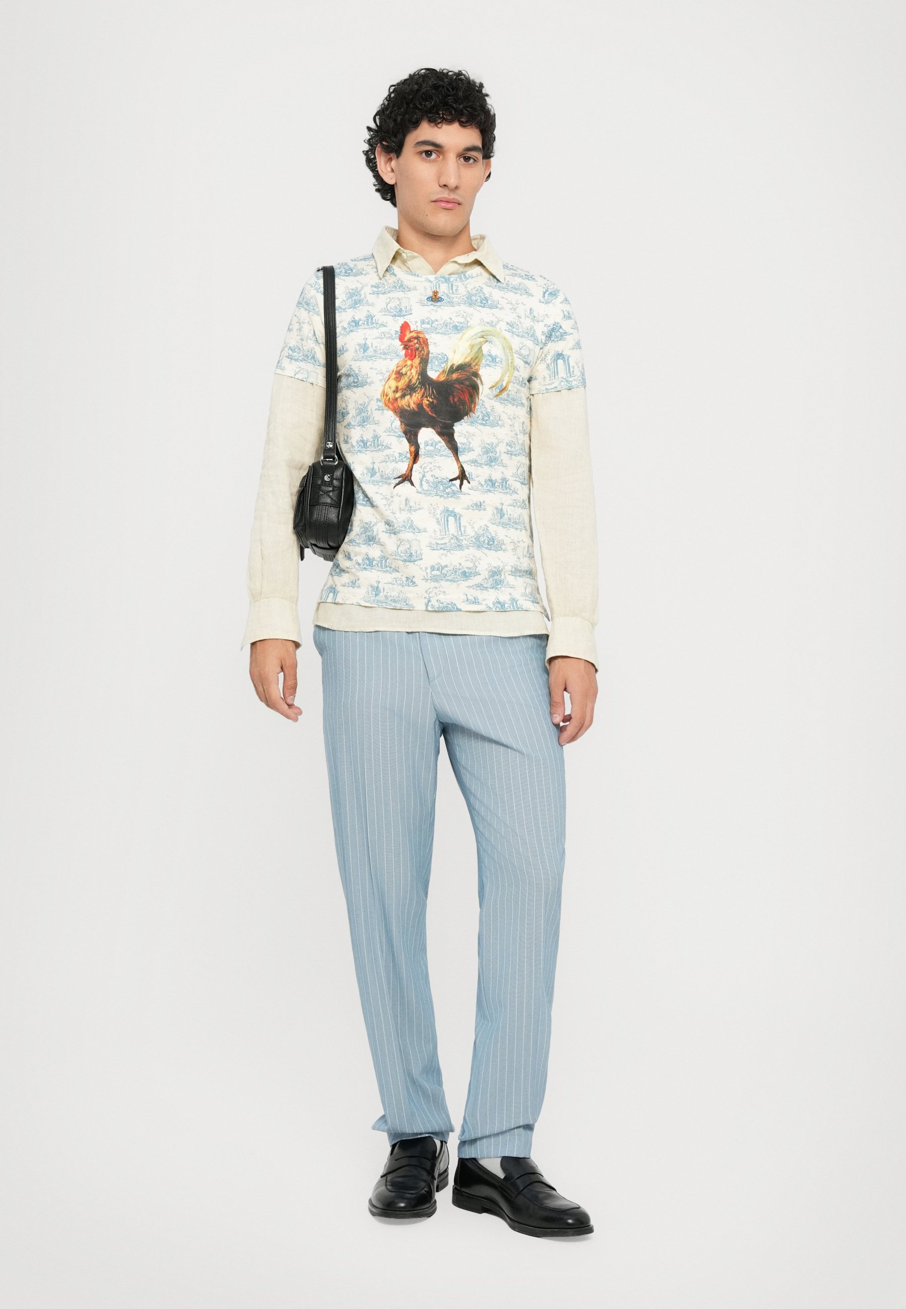 Vivienne Westwood ROOSTER PERU UNISEX - T-Shirt mit Print - toile de jouy blue