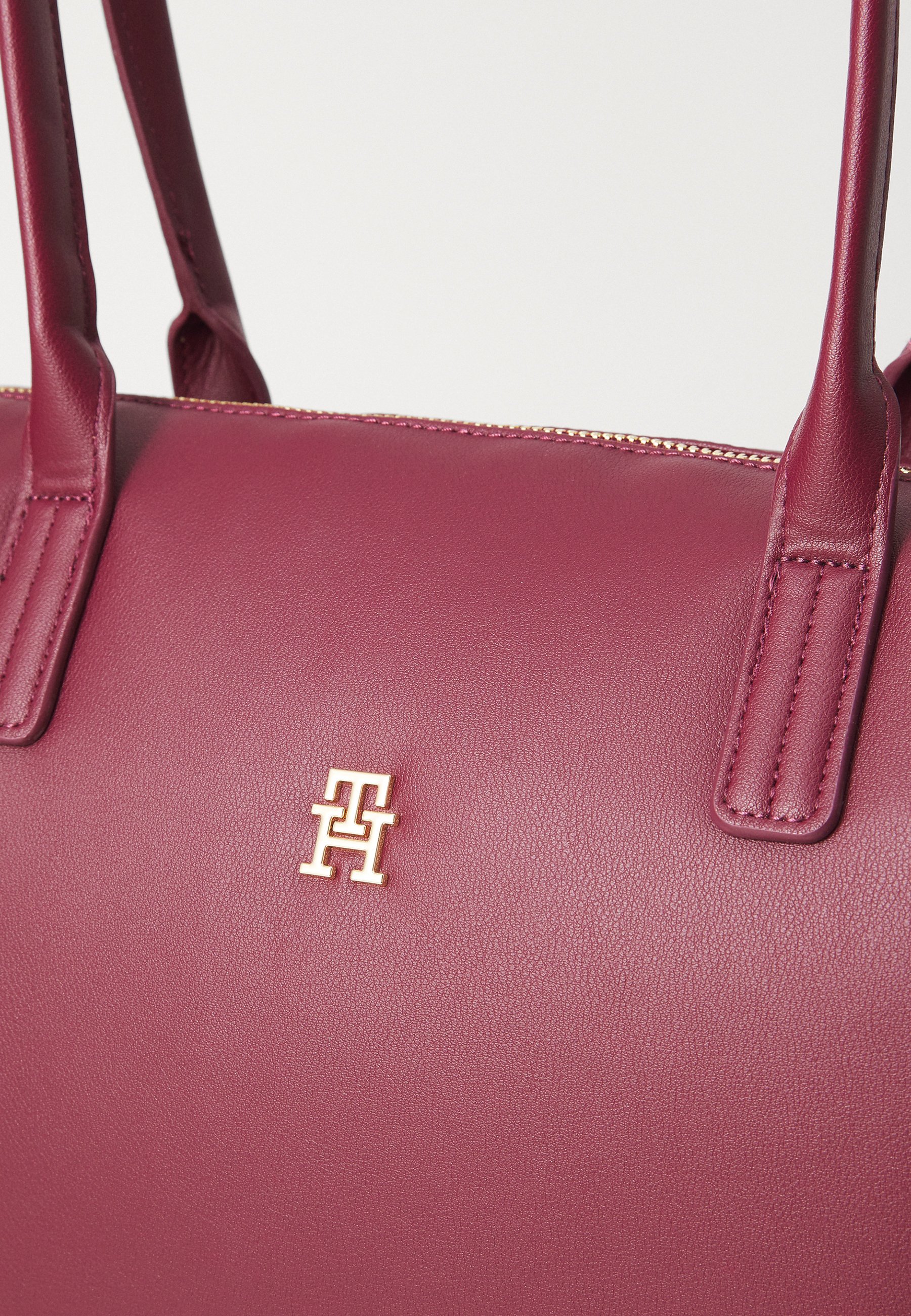 Borsa Tommy Hilfiger POPETTE SOFT TOTE - Borsa a mano - rosso scuro