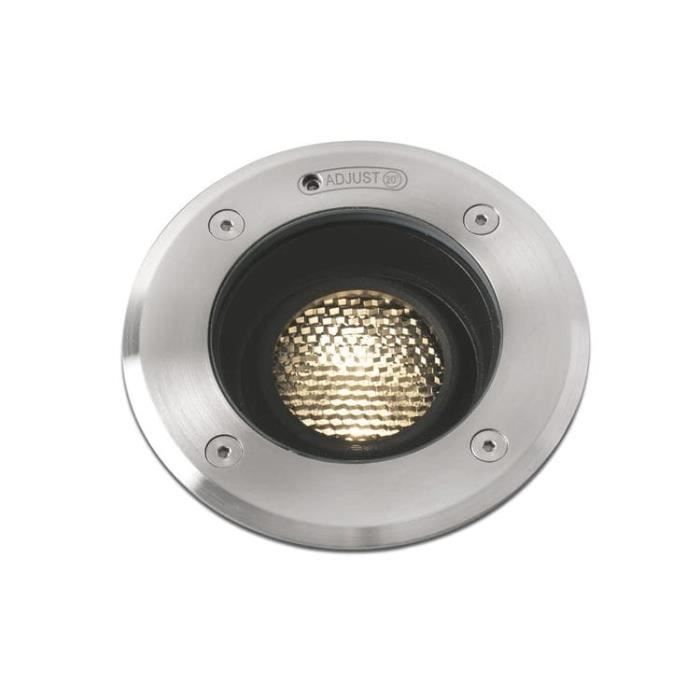 Foco LED para exterior - FARO - Geiser - Acero inoxidable - Cristal - Ø9x13,5cm