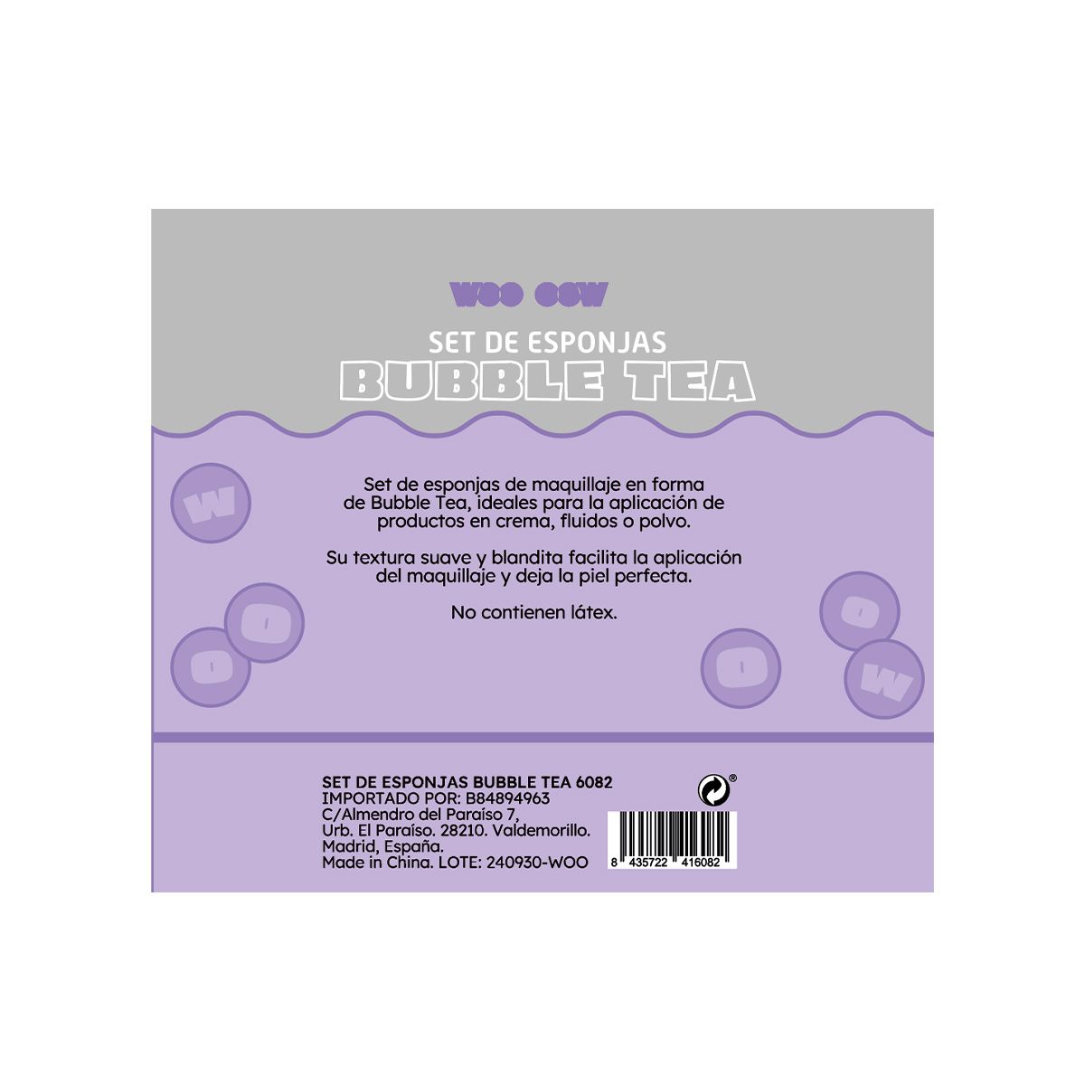Set od 3 spužvice za šminkanje Bubble Tea Spužvice za šminkanje