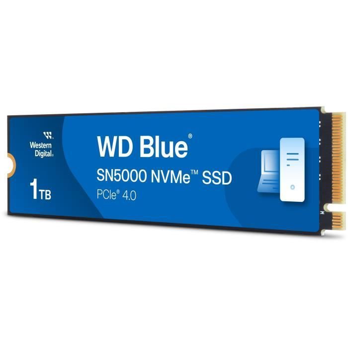WESTERN DIGITAL - WDS100T4B0E - Interne SSD-harde schijf - 1 TB - WD Blue® - SN5000 - NVMe