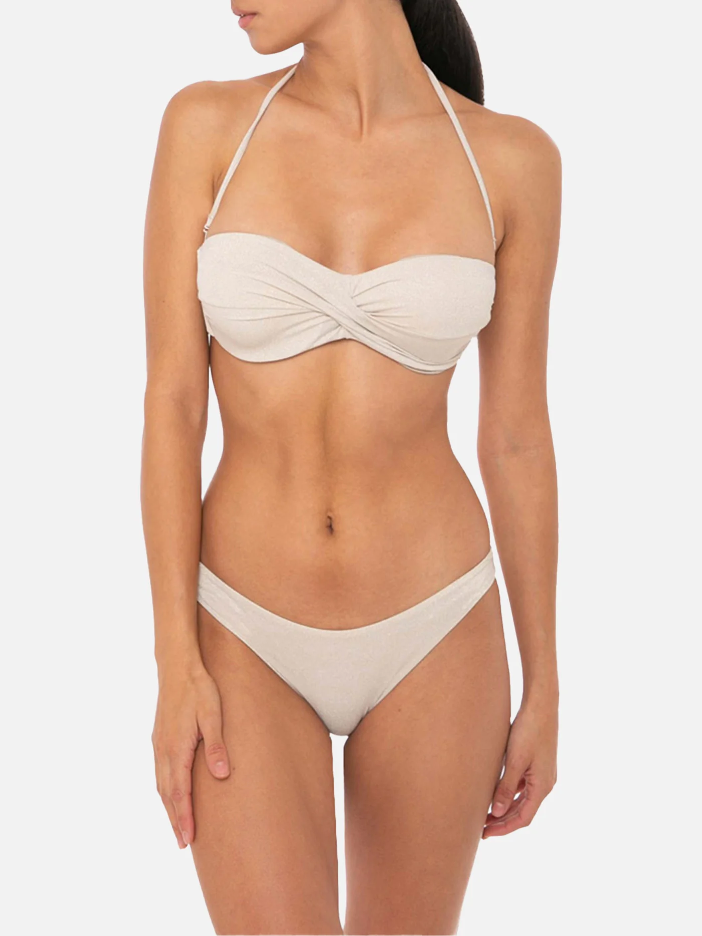 Gouden bandeau bikini