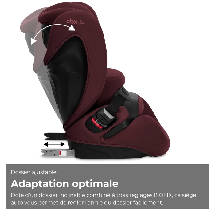 Cybex Pallas B i-Size CBX Car Seat - 76 to 150 cm - 9 to 50 kg - 15 months to 12 years - Rumba Red - Dark Red