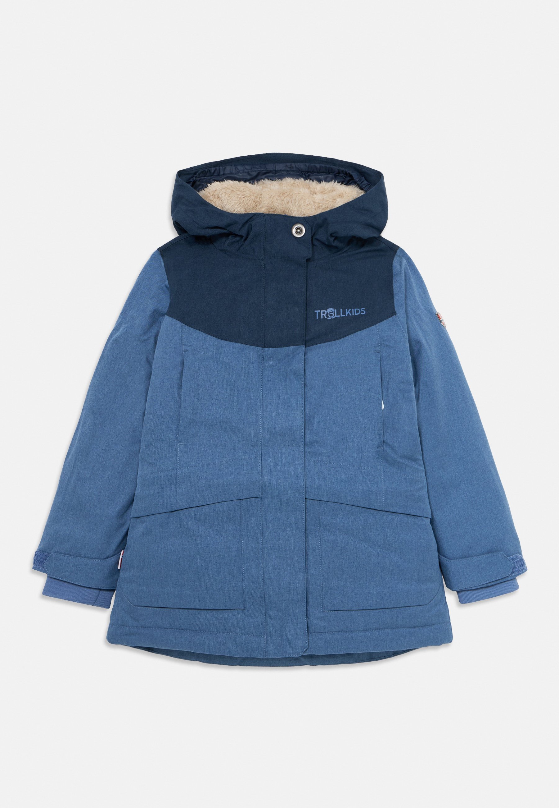 TROLLKIDS MEISJES OSLO COAT PRO UNISEX - Outdoorjas - marineblauw/lotusblauw