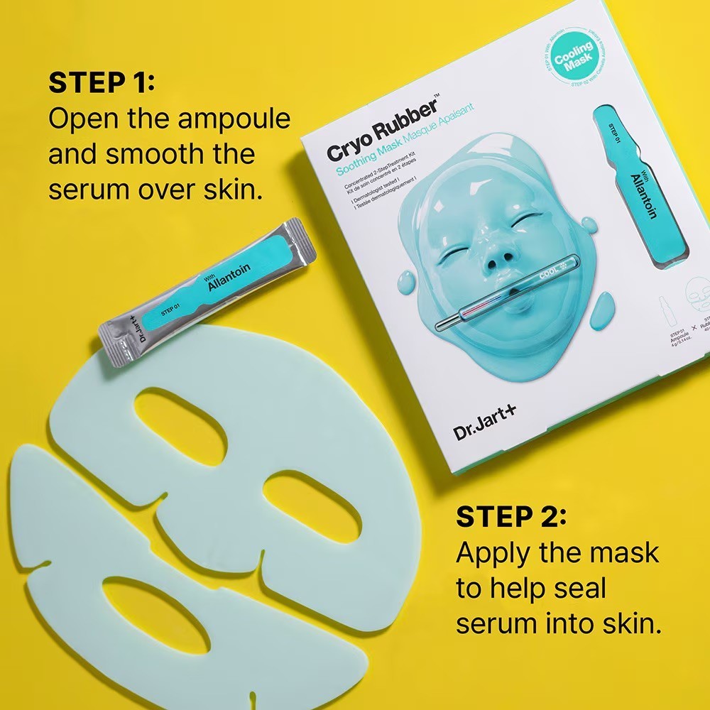 Dr. Jart+ Cryo Rubber™ raminamoji lakštinė veido kaukė – 40 g