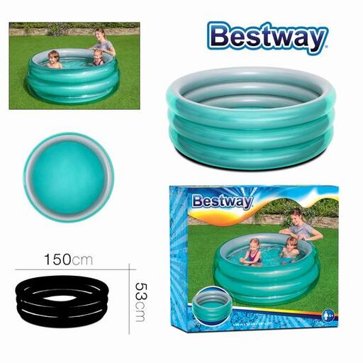 Bestway Metallic Inflatable Swimming Pool D 150 XH 53 Cm