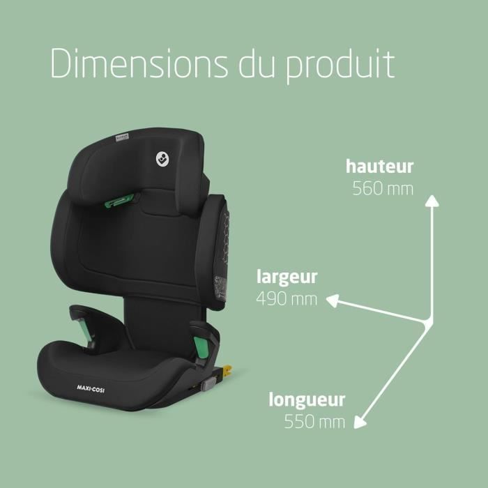 Silla de coche MAXI-COSI Rodifix M i-Size, Isofix Grupo 2/3, Elevador, Ajustable, 15-36 kg, 3,5-12 años, Negra