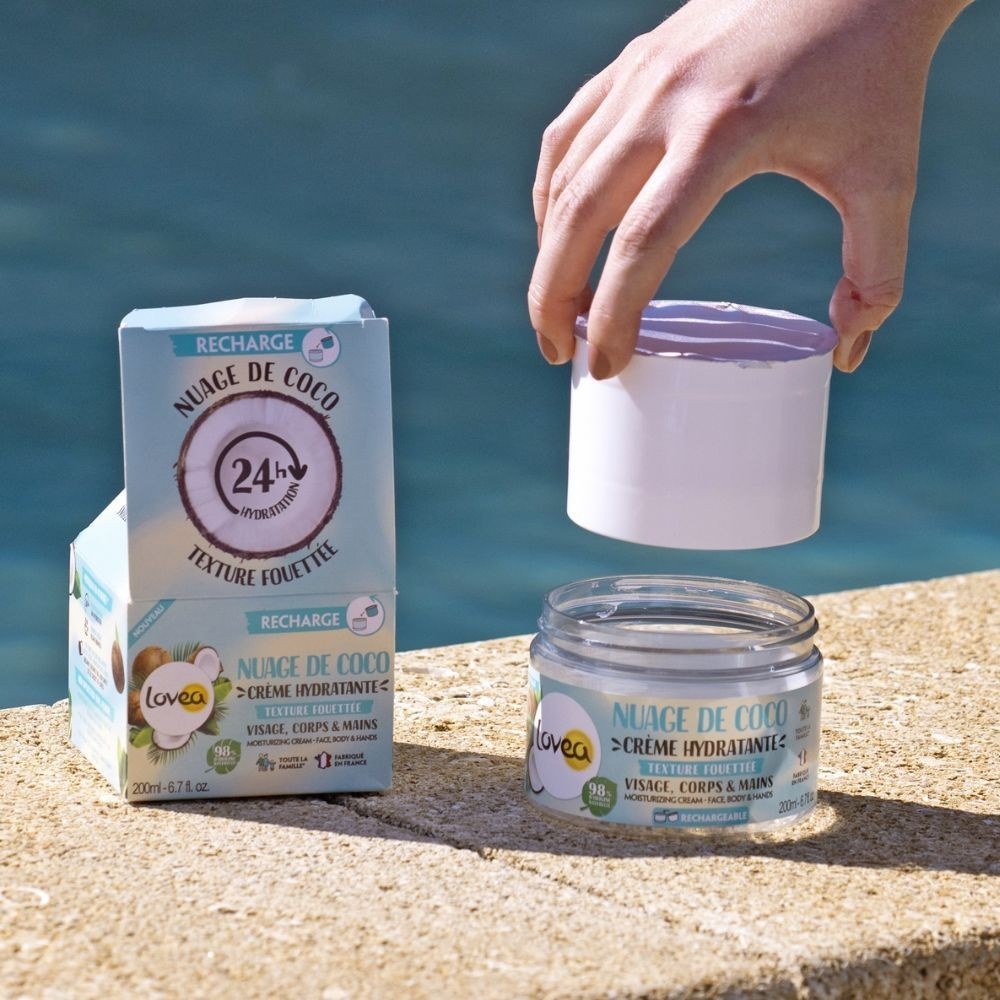 Lovea Crème Hydratante Visage, Corps & Mains N uage de coco