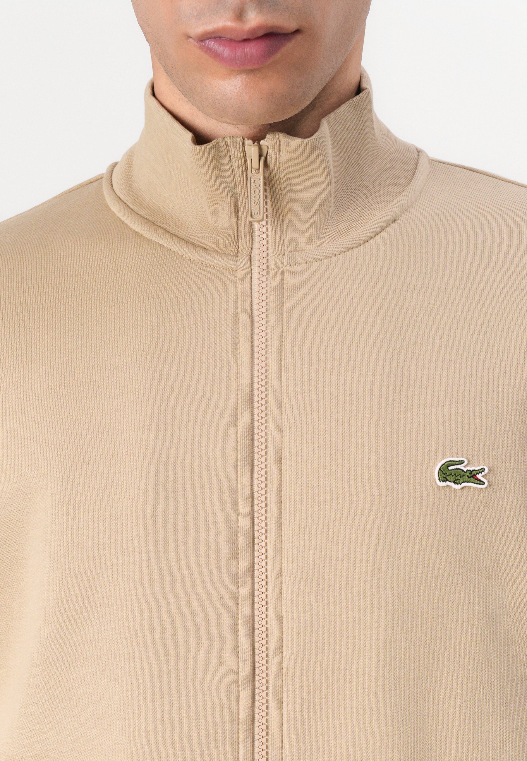 Lacoste UNISEX - Sweatshirt met rits - beige