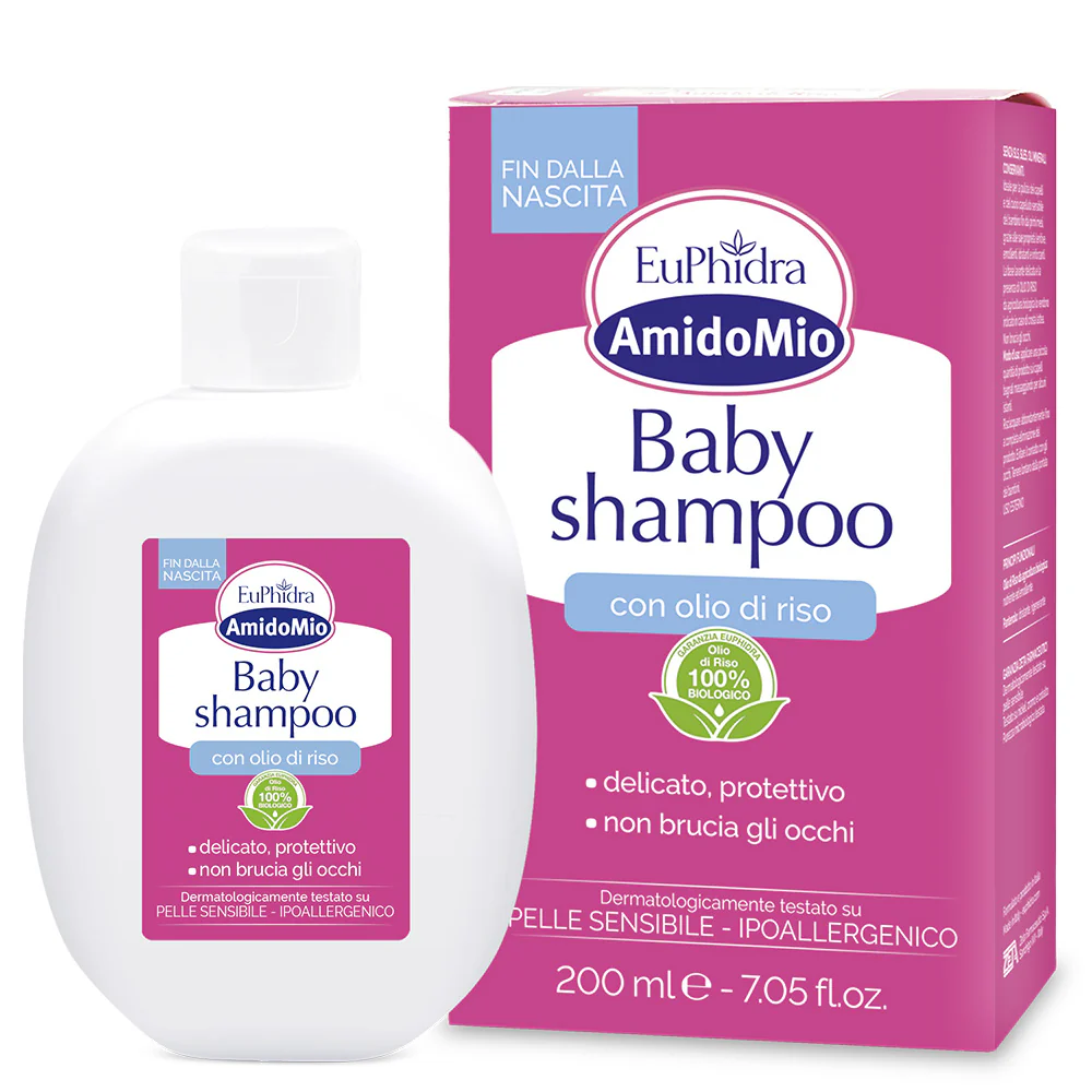 Amido Mio Baby Shampoo - Trattamento Bebè, Prodotti per Bambini, Shampoo Delicato