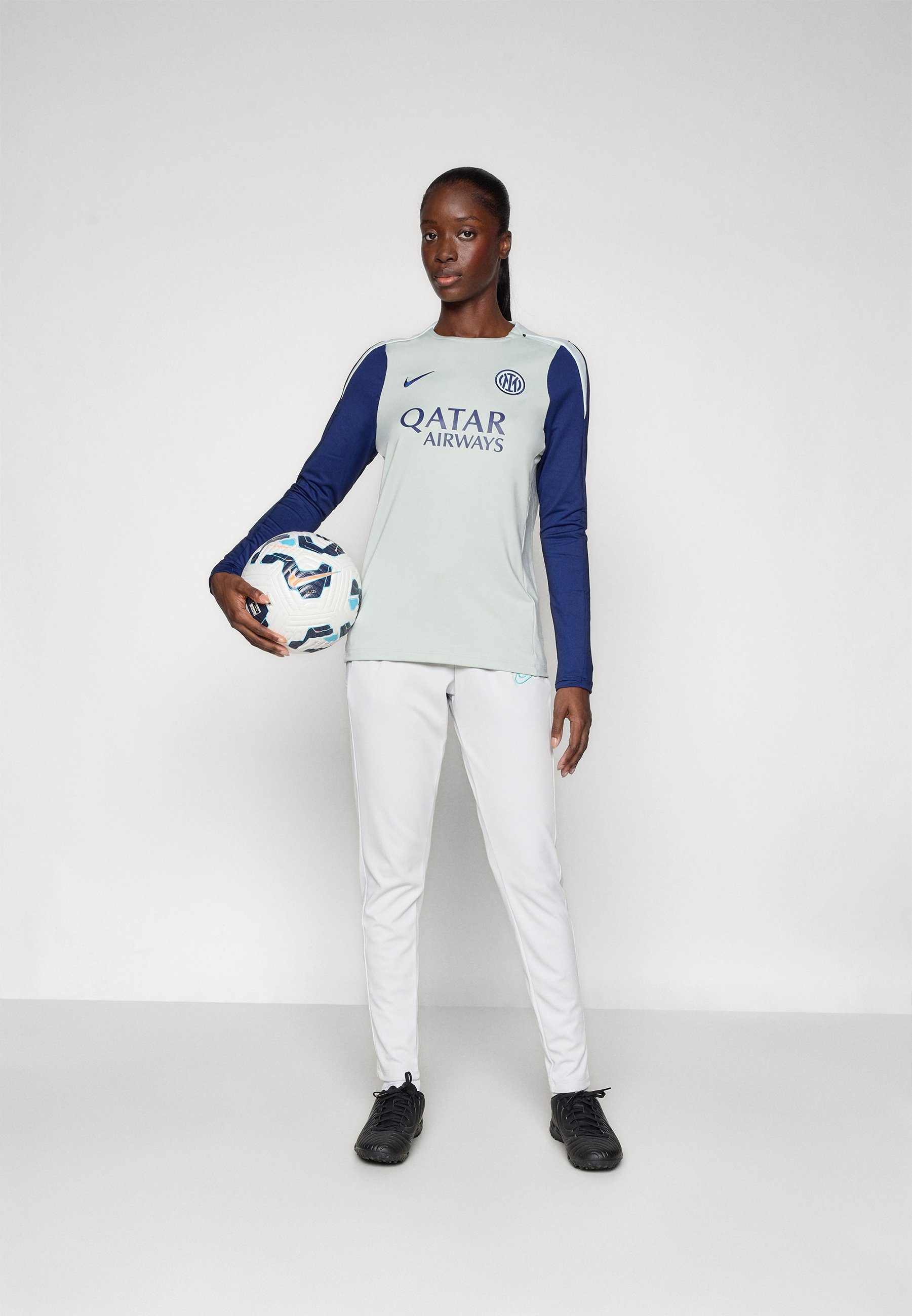 Nike Performance INTER MILAN STRIKE TOP - Clubkleding - grijs/blauw/blauw aqua
