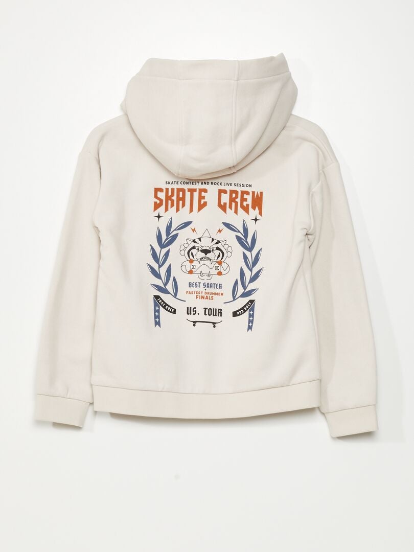 Fleece hoodie - WIT