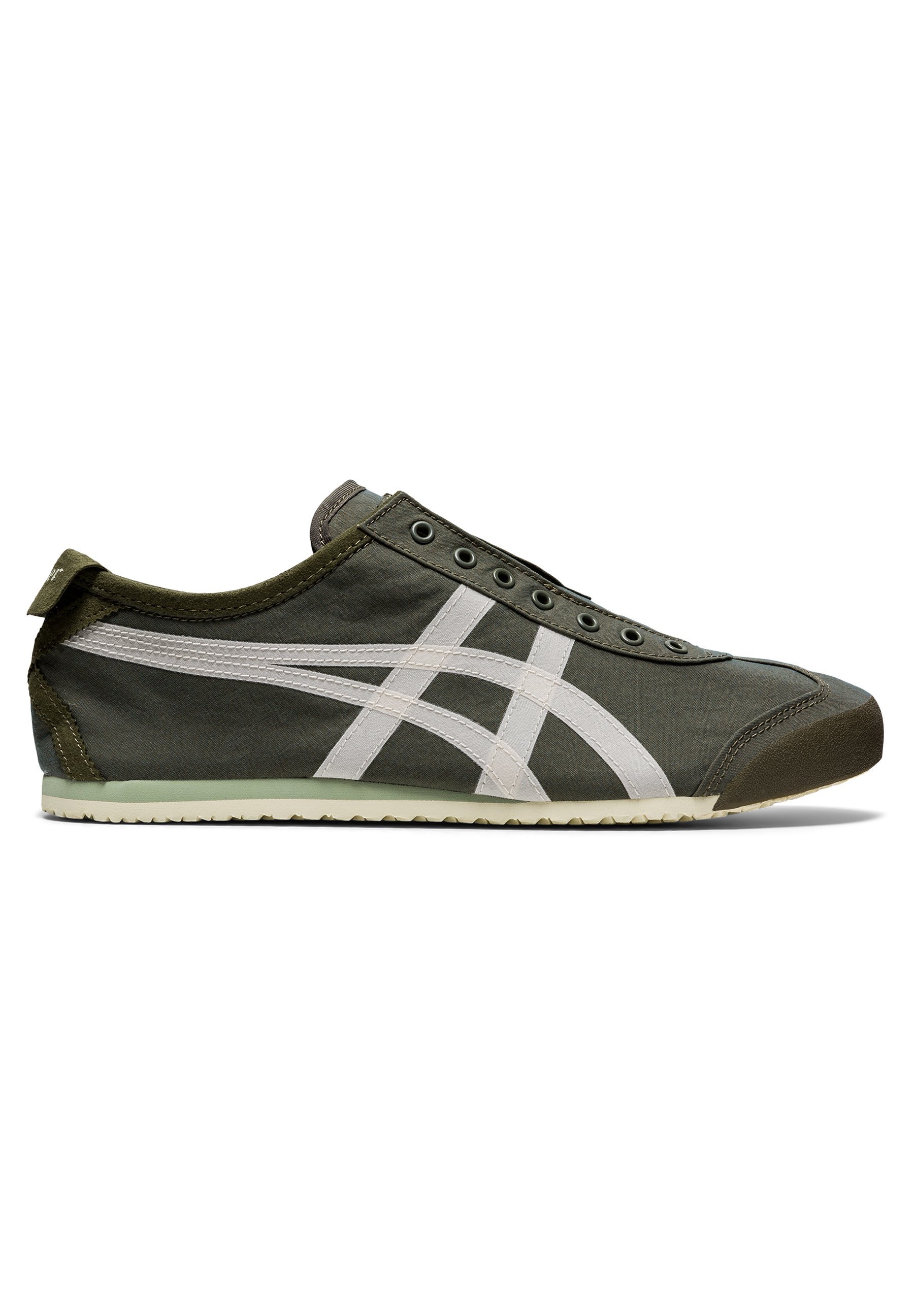 Onitsuka Tiger MEXICO 66 SLIP-ON - Sneakers - MANTLE GREEN/BIRCH