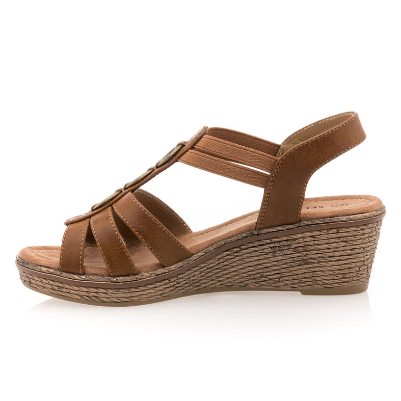 Sandalias marrones para mujer / Zapatos de punta abierta