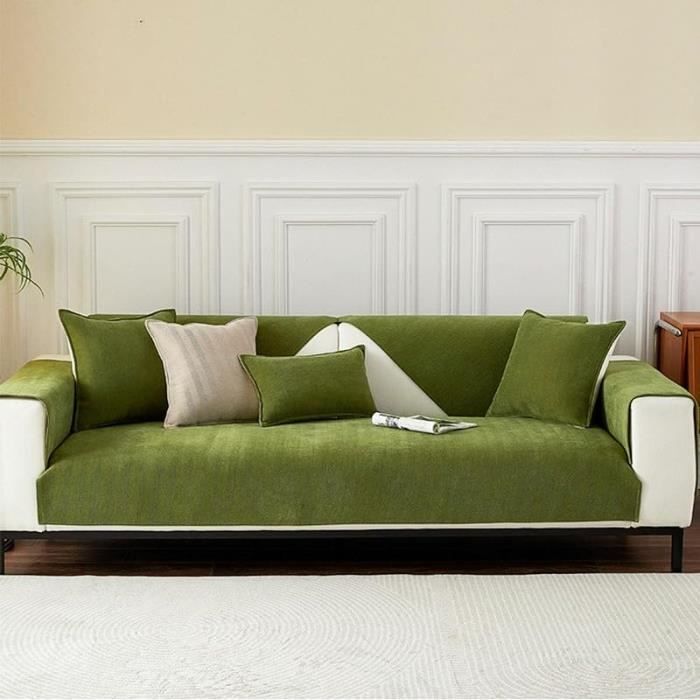 Sofabezug – AUTREMENT – Chevron Chenille – Beige – 70 x 70 cm – maschinenwaschbar