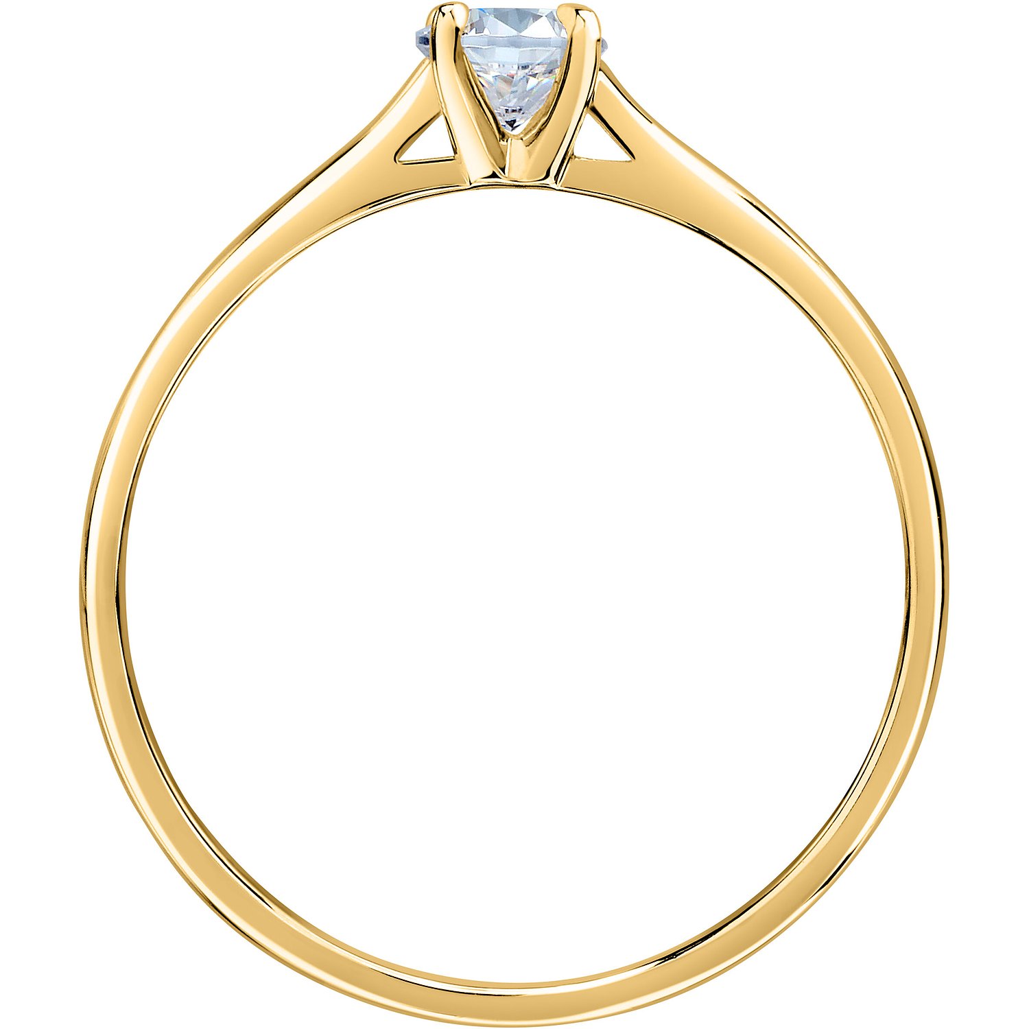 Live Diamond Bagues or jaune