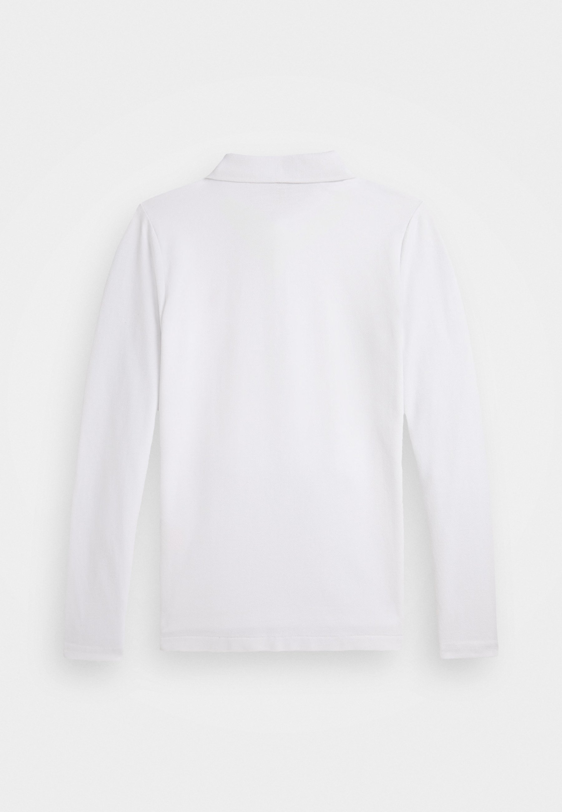 Polo Ralph Lauren poloshirt met lange mouwen van katoen mesh - Poloshirt - wit/lichtroze