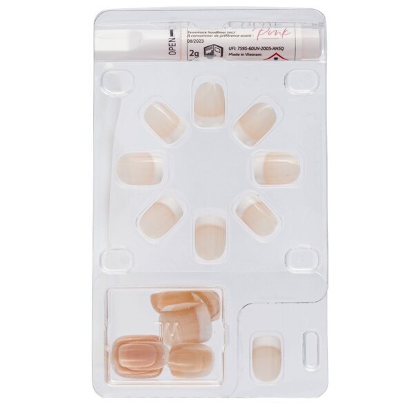 Kruidvat Salon Nails Francuska manikura Kratki umjetni nokti<br>24 komada