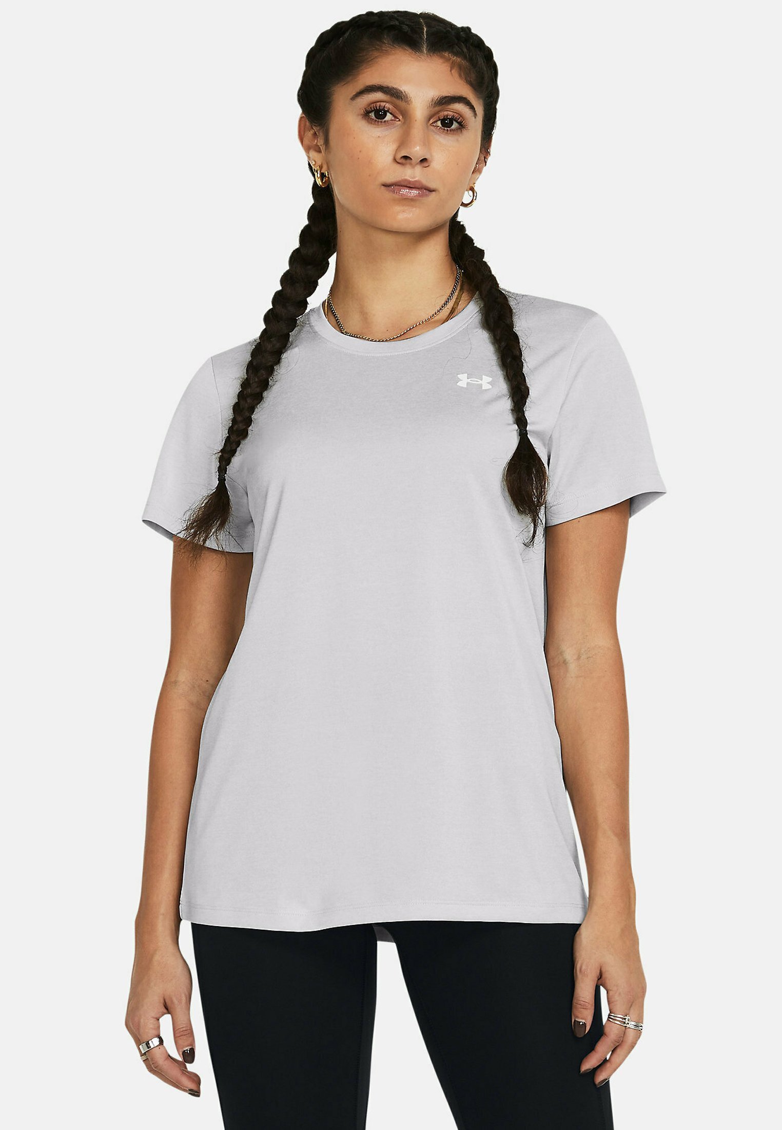 T-shirt de sport Under Armour TECH TWIST - Gris halo