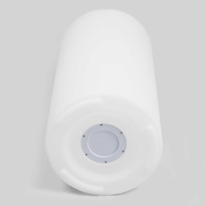 Round white LED luminous vase - Oviala