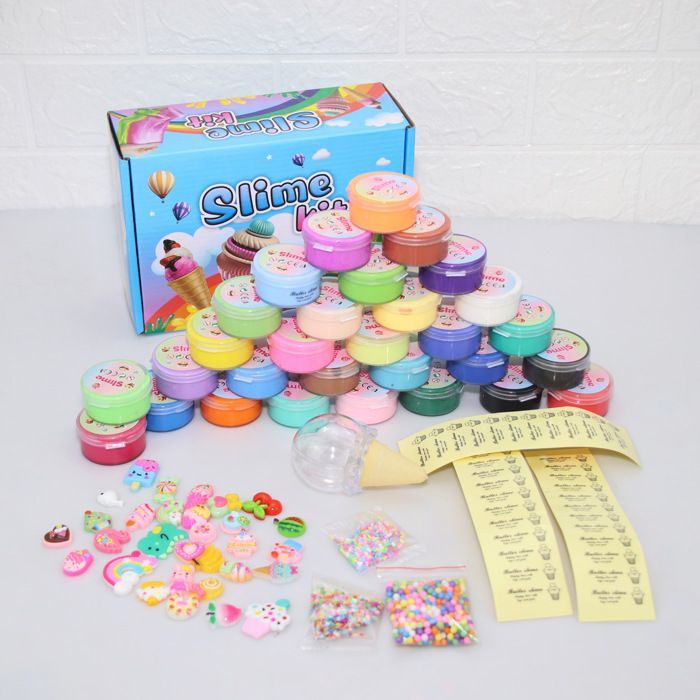 Modeling Clay Set - CUNEARY - Pack of 30 Mini Slimes - 30 Colors - Super Soft, Non-Sticky, Scented, Reusable