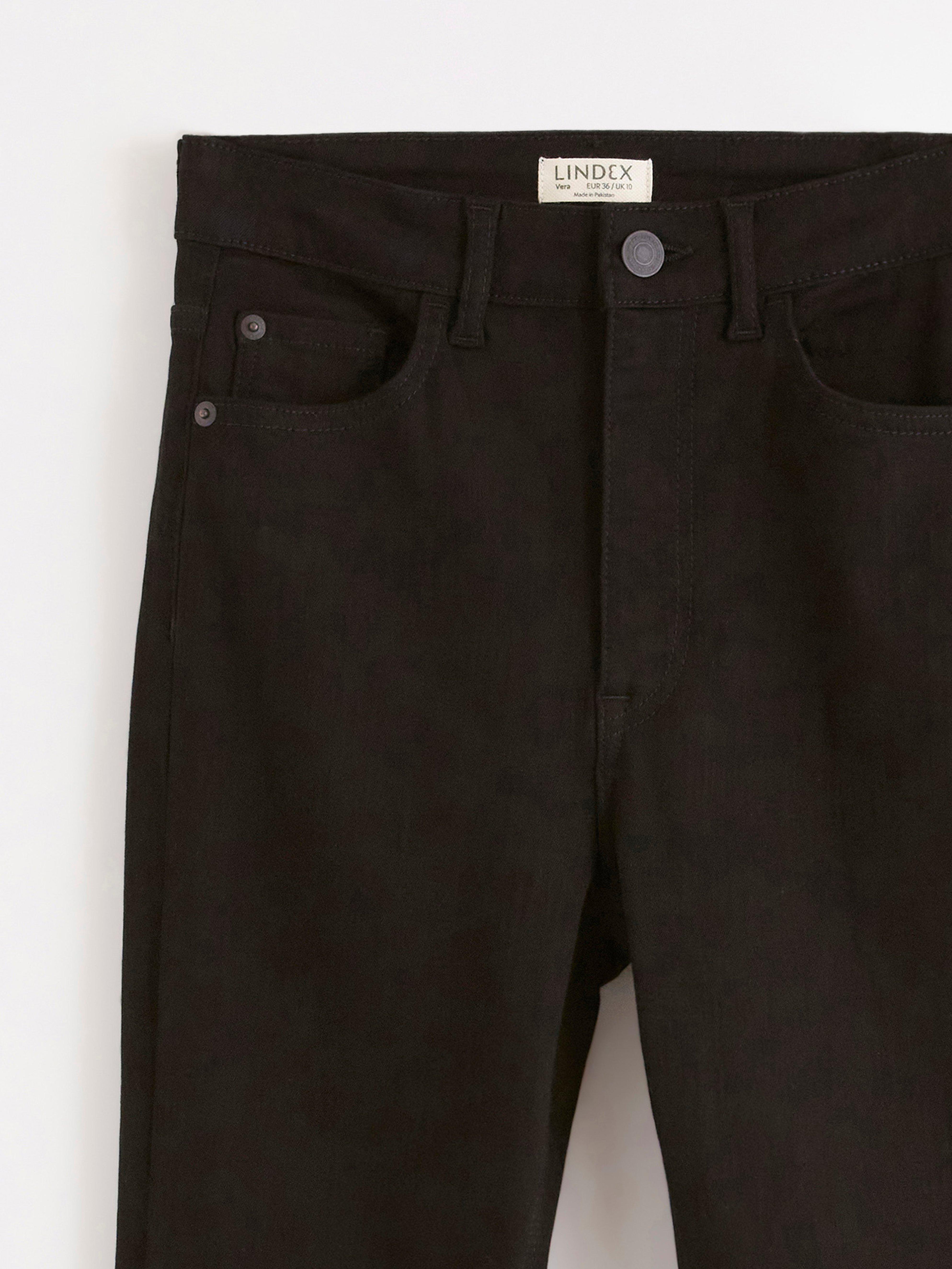 Calça jeans skinny de cintura alta VERA preta