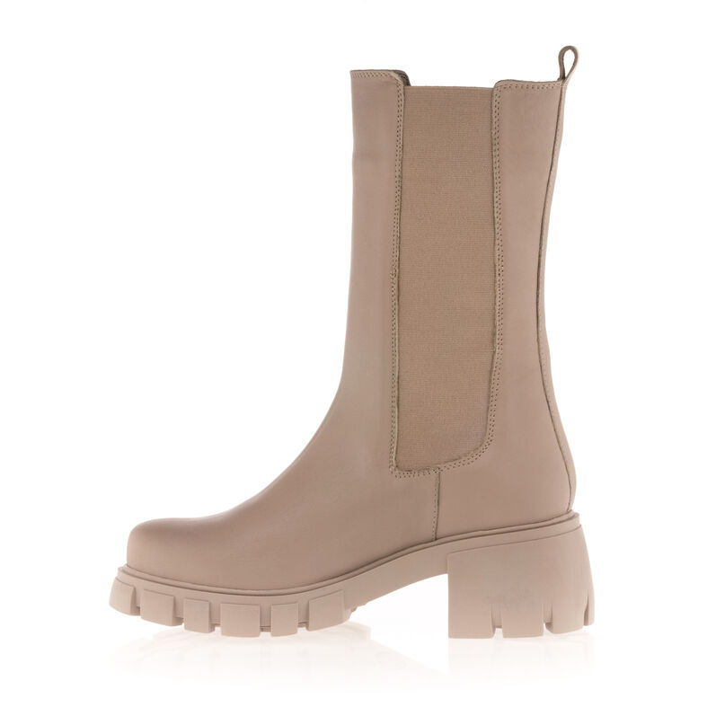 Beige dameslaarzen / enkellaarzen