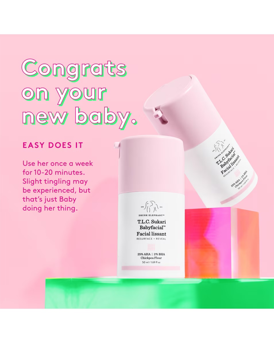 Mască DRUNK ELPHANT TLC Sukari Babyfacial™