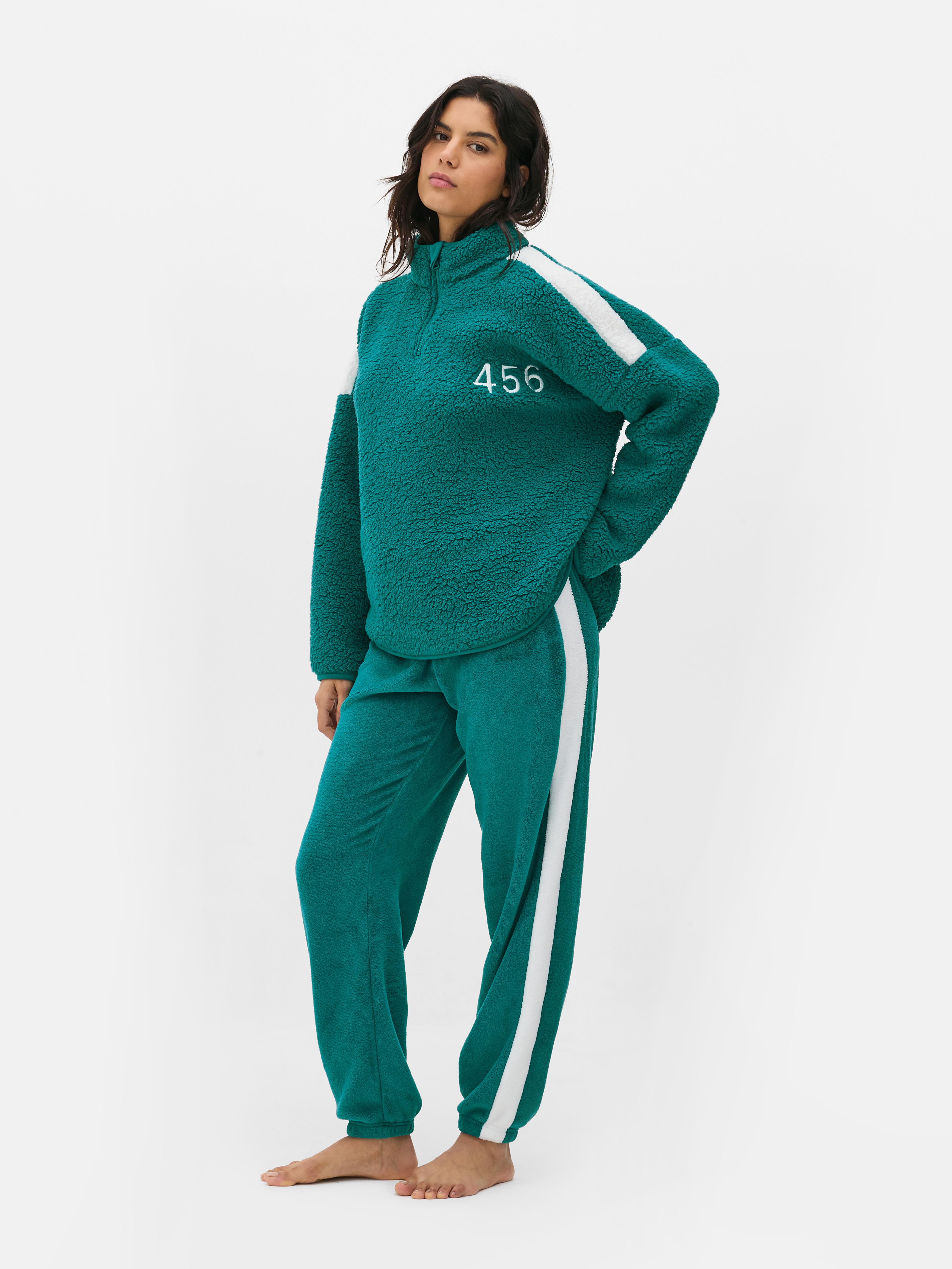 Set de hanorac și pantaloni de jogging Squid Game cu hanorac cu guler ridicat și pantaloni de jogging elastici