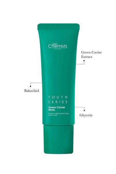 skinChemists vihreän kaviaarin ikääntymistä ehkäisevä naamio 50ml