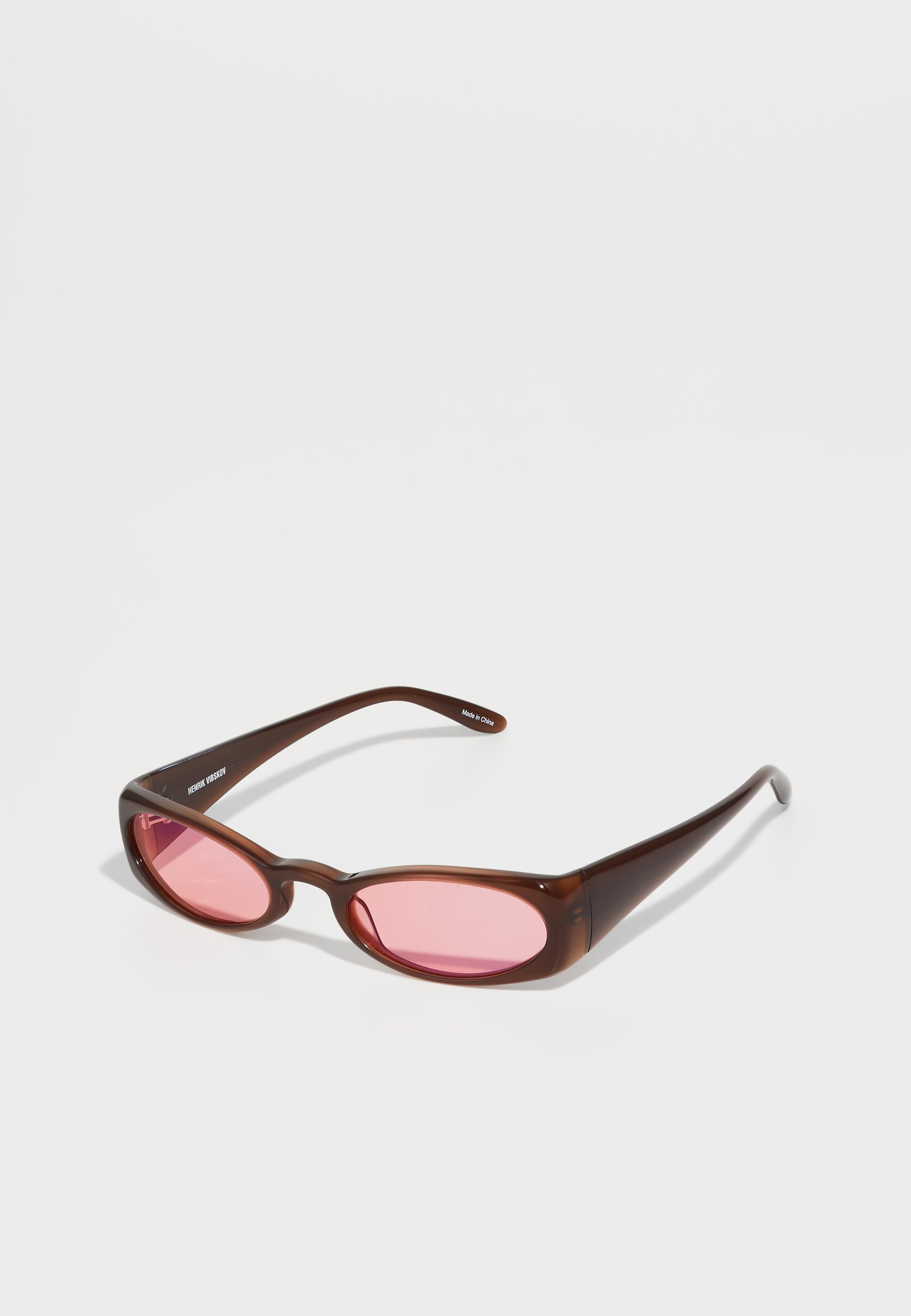 Henrik Vibskov MEGAN SUNGLASSES UNISEX - Sonnenbrille - braun/rot