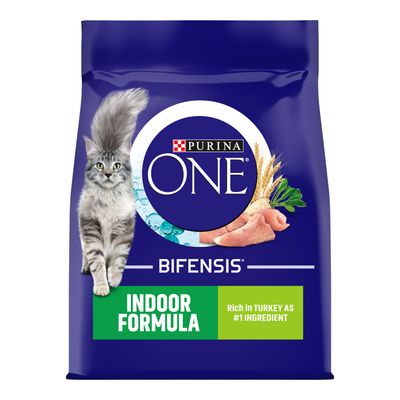 PURINA ONE Indoor Formula Kalkoen & Volkoren Graan Droog Kattenvoer