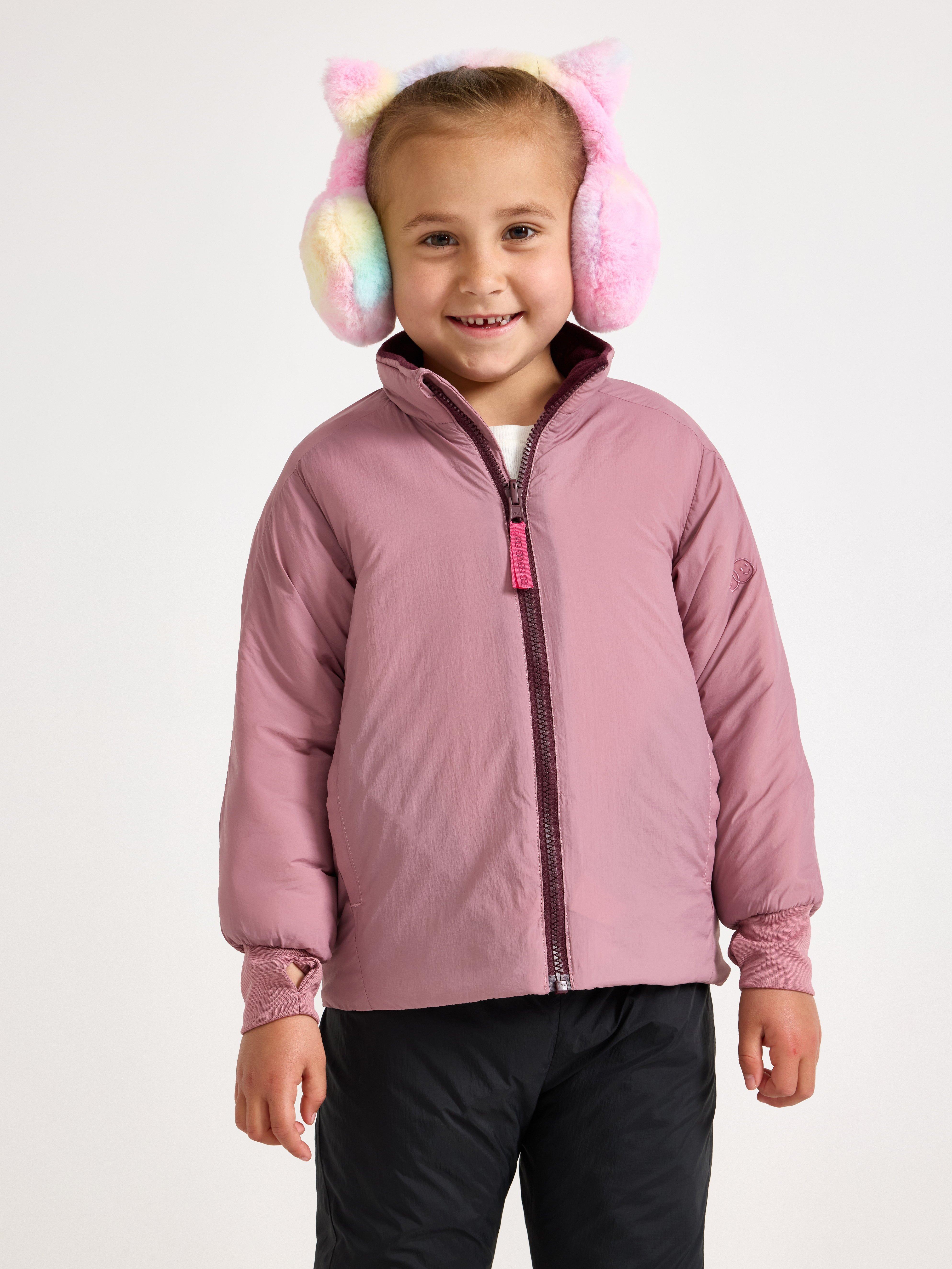 Vattenavvisande, vadderad lättviktsjacka – Kids Performance Wear Dusty Pink