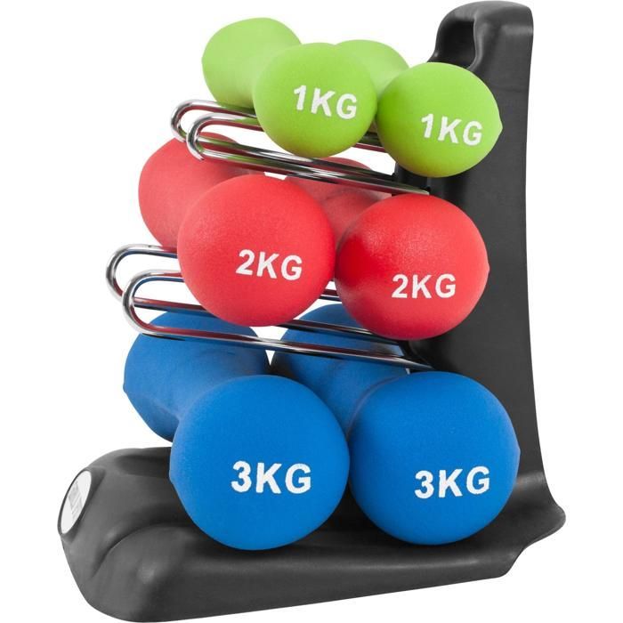 Set di manubri in neoprene da 12 kg
