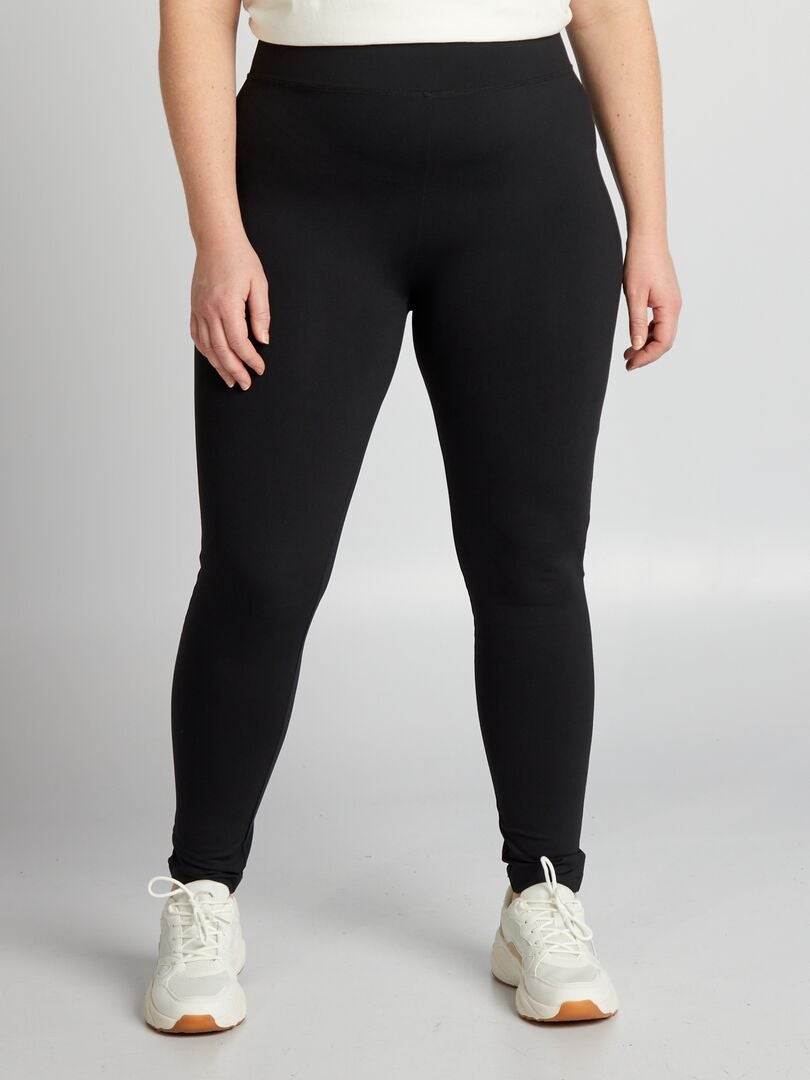 Calças de ginástica esportivas de neoprene - pretas