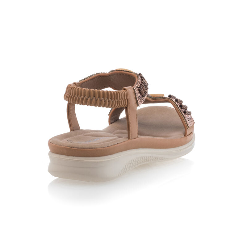 Sandali da donna marroni / Scarpe aperte in punta