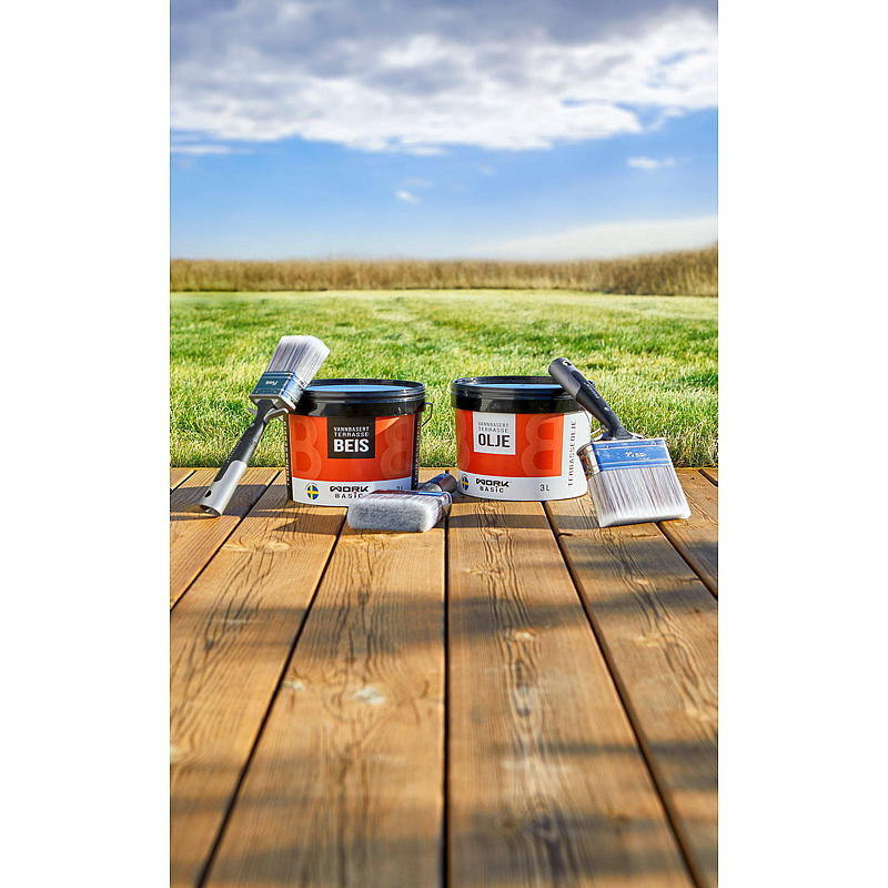Work Basic Terrassolja 3 l, gyllene