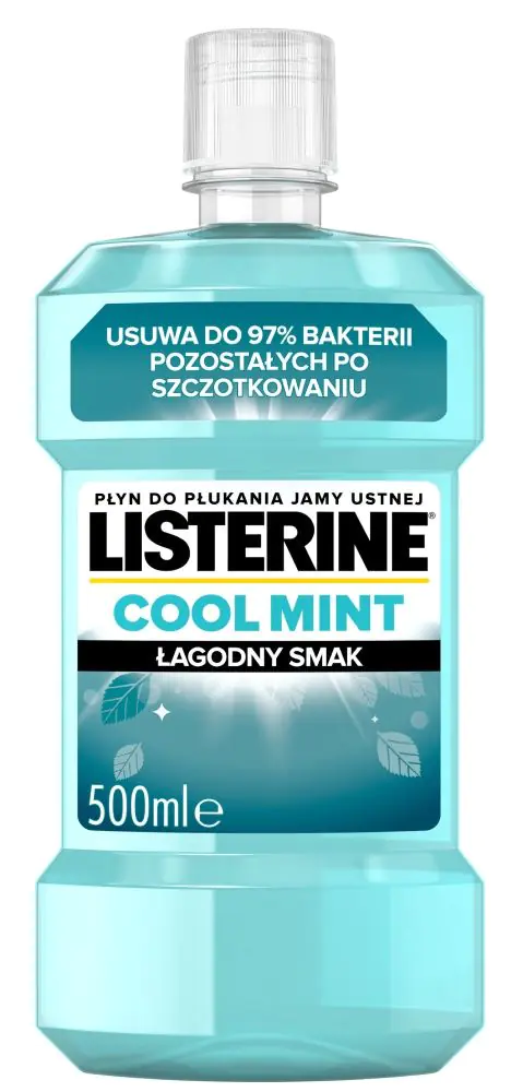 Listerine Płyn do płukania Jamy Ustnej Cool Mint Łagodny Smak
