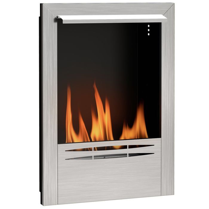 Chimenea de etanol - HOMCOM - acero inoxidable - capacidad de 0,9 litros - hasta 3,3 horas