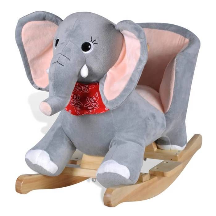 vidaXL Elefante balancín para bebé, juguete de animal balancín para niños 80072